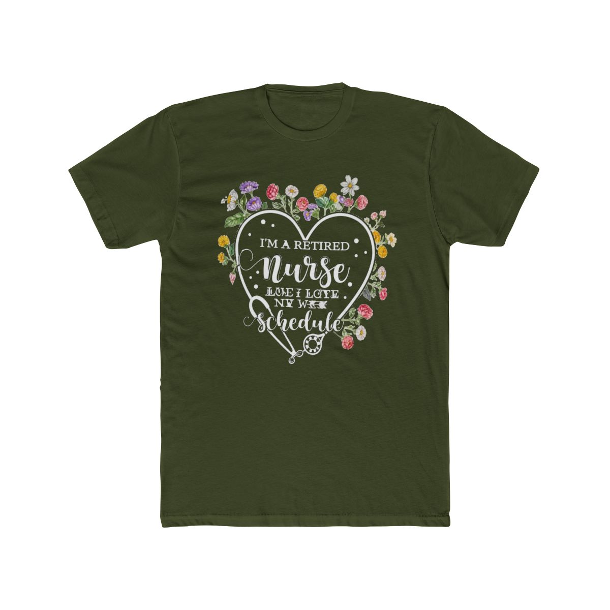 I'm a Retired Nurse and I Love My New Schedule 1 T Shirt - alternate angle 4, merchandise